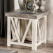 Halton Hills - End Table - Vintage Ivory / Weathered Gray