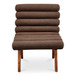 Arlo - Performance Fabric Accent Chair - Deep Brown