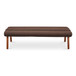 Arlo - Performance Fabric Bench - Dark Brown