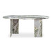 Celia - Oval Dining Table - Green / Onyx Marble