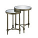 Aditya - Nesting Table - Mirrored & Antique Brass