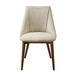 Willene - Side Chair (Set of 2) - Beige Fabric & Walnut
