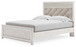 Altyra - White - Queen Panel Bed With Roll Slats