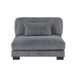 Traverse Gray Sectional In Fabric