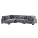 Traverse Gray Modular Sectional In Fabric