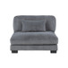 Traverse Gray Modular Sectional In Fabric