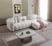 Lis L Shaped Sectional in Boucle