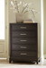 Neymorton - Dark Grayish Brown - Five Drawer Chest