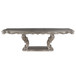 Ariadne - Dining Table With Pedestal - Antique Platinum