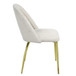 Fadri - Side Chair Set of 2) - Teddy Sherpa & Mirrored Gold