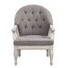 Florian - Chair - Gray Fabric & Antique White