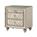 Lucienne - Nightstand - Beige Velvet