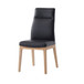 Raquan - Side Chair (Set of 2) - Black Leather & Walnut