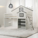 Ratana - Loft Bed - Gray & White