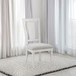 Katia - Side Chair Set of 2) - Light Gray Linen & Weathered White