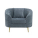 Nakendra - Chair With Pillow - Cobalt Blue Chenille