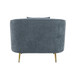 Nakendra - Chair With Pillow - Cobalt Blue Chenille