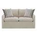 Upendo - Loveseat With 2 Pillows - Beige Linen