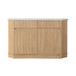 Qwin - Server With Marble Top - Marble Top & Oak
