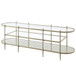 Zaba - TV Stand - Glass Top & Champagne