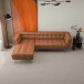 Kano L Shape Cognac Leather Sectional