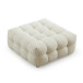 Mirage Cream Boucle Ottoman by Mid and Mod