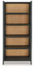 Abyard - Black / Natural - Bookcase