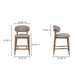 Ellie - Counter Stool - Light Brown