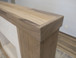 Natural Parota - Fireplace Console - Brown Cappuccino
