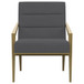 Kirra - Upholstered Metal Arm Accent Chair