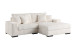 Comfy L Shaped Sectional in Soft Pin Stripe