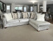 Farah L Shaped Sectional in Velvet by New Era Innovations