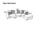 Rivera L Shaped Sectional in Fabric