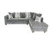 Zander L Shaped Sectional in Fabric