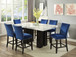 Camila - Rectangular Counter Dining Set Dark Gray Table Top