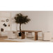 Lila - Large Dining Table - Brown
