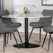 Bartole - Round Italian Marble Top Dining Table - White