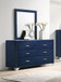 Melody - 6-Drawer Upholstered Dresser With Mirror
