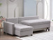 Mocca Sleeper Sectional In Fabric