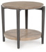 Dyonton - Light Grayish Brown - Round End Table