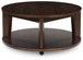 Korestone 2 - Round Cocktail Table - Dark Brown