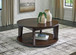 Korestone 2 - Round Cocktail Table - Dark Brown