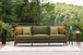 Horizon Hall - Brown / Green - Sofa With Cushion