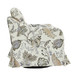 Albert Floral Slipcover Swivel Accent Chair with Removable Cushion