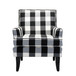 Herrera Fabric Arm Chair with Nailhead Trim