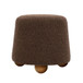 Jaine - Boucle Stool - Chocolate Brown