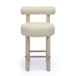 Carmel - Boucle and Solid Wood Counter Stool