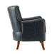 Germano Vegan Leather Wingback Armchair with Wooden Legs