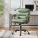 Augustus Modern Faux Leather Ergonomic Swivel Office Chair with Height Adjustment by Karat Home