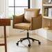 Gordon Mid-Century Modern Height-Adjustable Swivel Office Chair by Karat Home